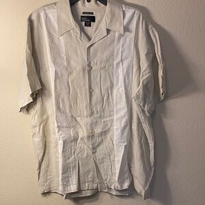 Men's Cream Button Down Shirt